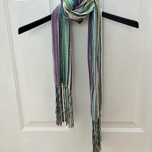 Striped Multicolor Lightweight Spring/Summer Scarf